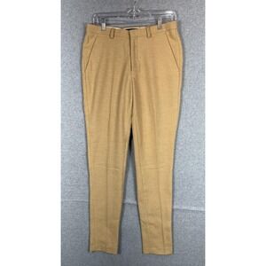 ASOS Pants Mens 30x32 Tan Wool Blend Dress Trousers‎ Slim Fit Modern Business